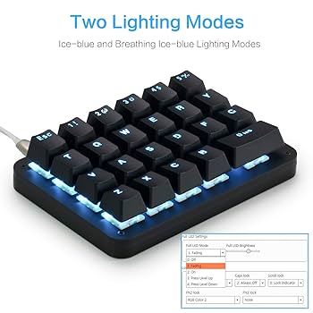 Amazon.com: Koolertron One Handed Macro Mechanical Keyboard